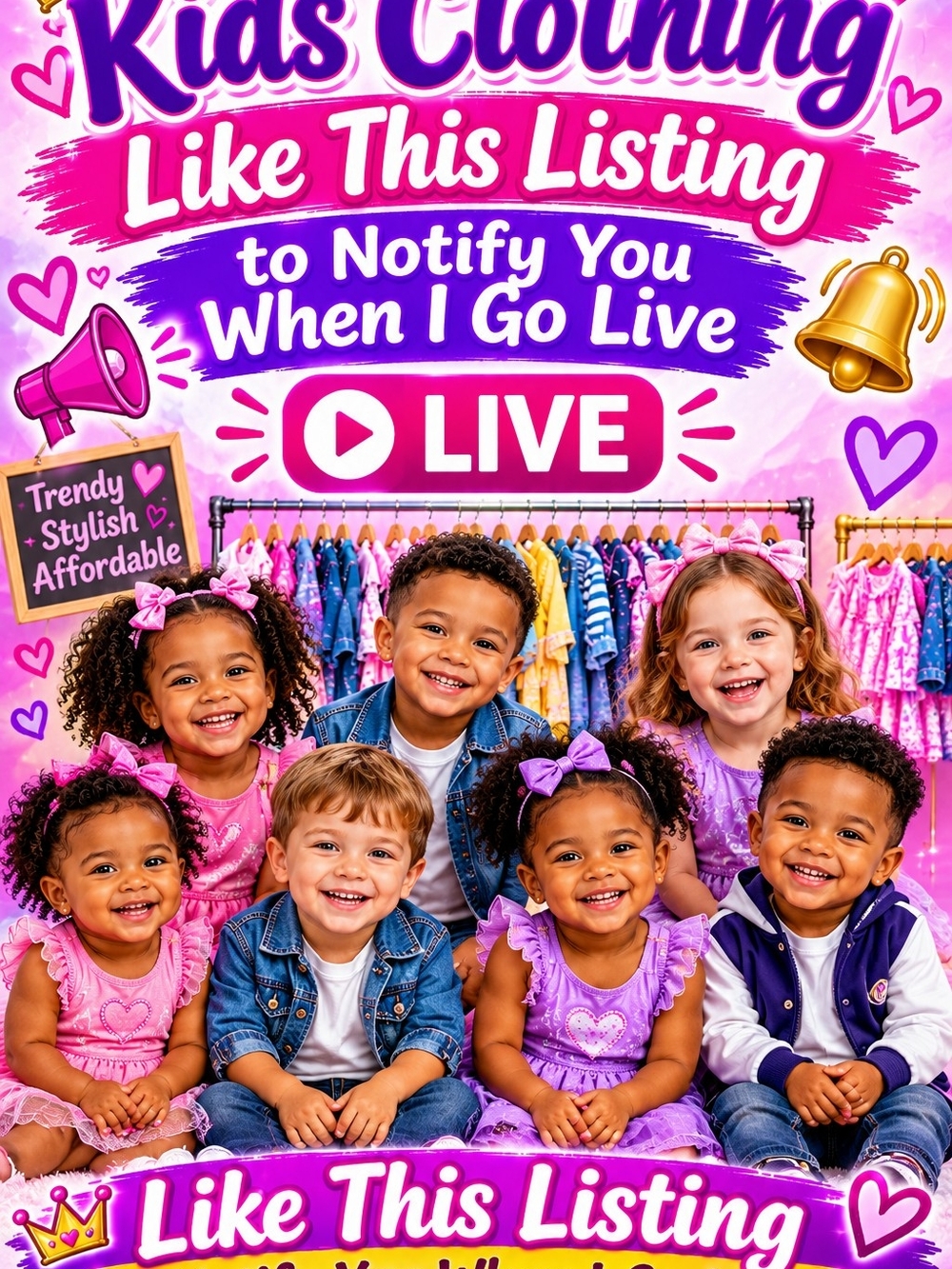 Like This Listing To Notify You During My Kids Live Show.
